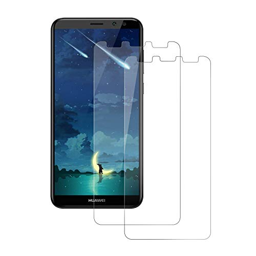 POOPHUNS Verre Trempé pour Huawei Mate 10 Lite [2 Pack] Protege Film Ecran Verre Trempé pour Huawei Mate 10 Lite - Anti-Rayures - HD - Ultra Resistant Dureté 9H - sans Bulles