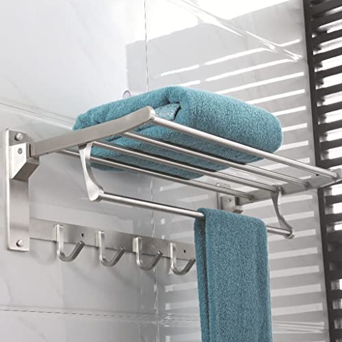 Porte-serviettes mural de 50 cm pour salle de bain et douche d'hôtel
