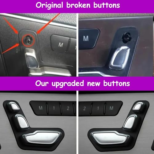 Bouton réglage siège auto haute précision pour Benz W204 W212 commande appui-tête robuste - 6