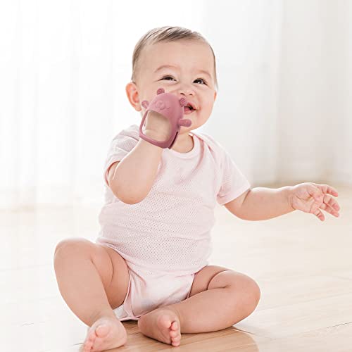 Silicone Baby Teething Toy For 3+ Months Infants, Baby Chew Toys For Sucking Needs, Easy-To-Grasp Shapes With Soft Texture For Sensory Exploration And Itching Relief During Teething #TOP5
