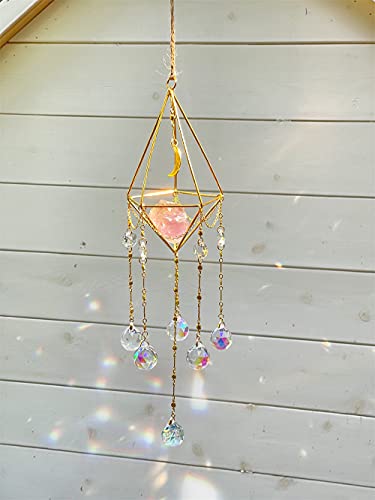 image for jia ning Handmade Suncatcher Gold Plated, Handmade Rainbow Rainbow Cry
