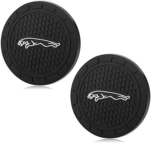 2 Pcs Pack 2.75 Inch Diameter Oval Tough Car Logo Vehicle Travel Auto Cup Holder Insert Coaster (fit JA)