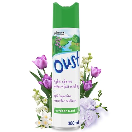 Oust Odour Eliminator Aerosol Air Freshener Outdoor Scent 300ml