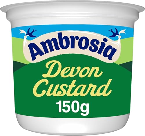 Ambrosia Devon Custard Pots, Original Recipe, Creamy Ready-to-Eat Dessert, 150 g (Pack of 12)