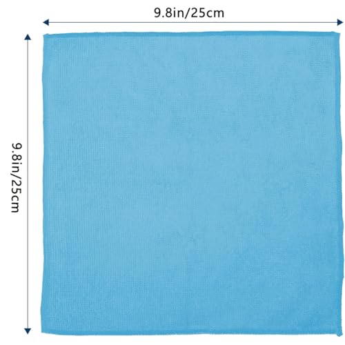 Miniatura 5 de Paquete De 5 Paños De Limpieza De Microfibra, Toallas Absorbentes Multiusos Para Cocina, Baño, Vidrio Y Muebles, Sin Rayas Y Sin Pelusa Colores Surtidos