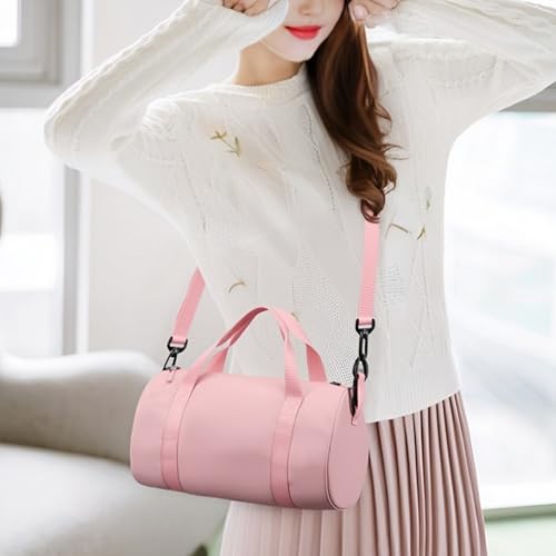 Mini Gym Bag for Women Small Duffle Bag Mini Gym Tote Bag Sport Bag for Yoga Swimming Dance (Pink)3