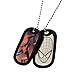 Marvel Comics Men's Stainless Steel Spiderman Double Dog Tag Pendant Necklace, 22