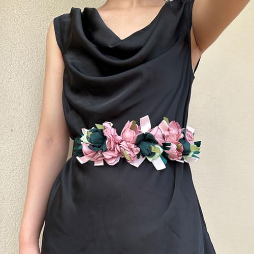 Girls Elegant Waist Belt For Banquet Idol Costume Jewelry Waist Body Jewelry Elegant Waist Belts For Jeans Pants Belt Elastic4