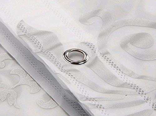 Ufatansy Shower Curtain 72 Inch By 72 Inch European Style Peva Eco-Friendly Pvc-Free Bathroom Curtain Waterproof And Stain Resistant, Durable Bath Curtain Liner With Hooks, Silver Grey New #TOP2