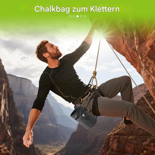 Sac d'escalade anti-perte d'équipement avec poche zippée et ceinture - 7