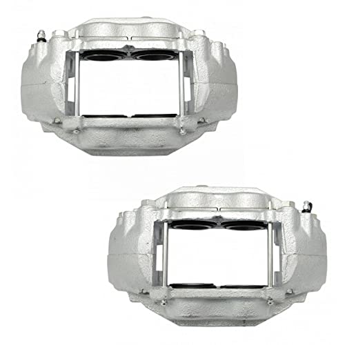 Image of TRQ Front Driver and Passenger Side Brake Caliper Set Hardware Compatible with 08-15 Toyota Sequoia 07-15 Tundra
