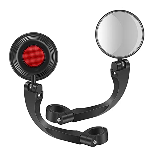 West Biking - Espejo retrovisor para manillar de bicicleta, ajustable, rotación de 360 °, con reflector, para bicicleta de montaña Cover