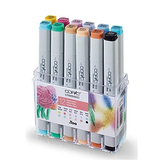 Copic Marker Pastel Set (Paquete de 12)