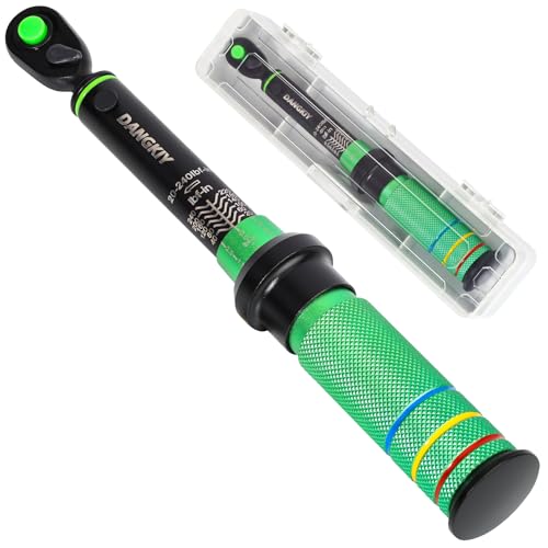 DANGKIY Torque Wrench, 1/4-Inch Lightweight Dual-direction Drive Click Torque Wrench 20-240IN.LB/2.3-27.1N.M, 72 tooth High Precision Bike Torque Wrenches with Dual Range Scales for bicycle