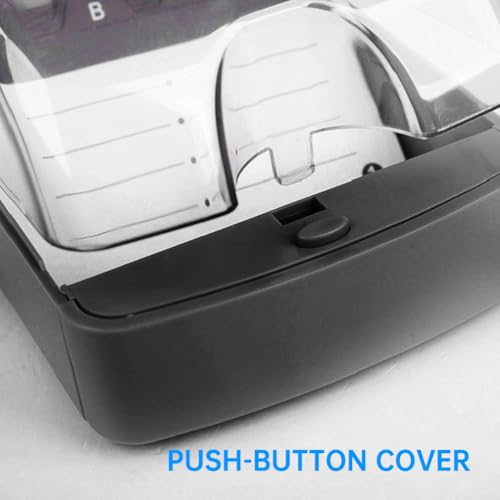Velarionna Business Card Holder for Desk, Storage up to 350 Cards Capacity Business Card File Box, Push-Button - Thumbnail 5