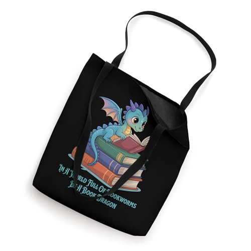 Bolsa tote 'En un mundo lleno de lectores, sé un dragón de libros' miniatura 2