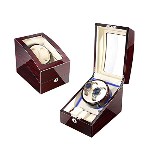 Preisvergleich Produktbild HYCy Automatischer Uhrenbeweger Uhrenbox Watch Winder, 3 Drehrichtung Batterie fuuml;r Automatikuhren aus LED (Farbe : A11-1)