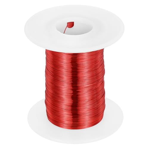sourcing map 30 AWG Magnet Wire, 30 Gauge / 0.25mm Enameled Copper Wire, 4 oz Magnetic Coil Wire for Transformer, Motor, Electric, 155C(311F)