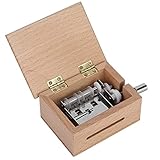 Tamaño perfecto: el tamaño de la caja de música es de 4.7x3.0x1.7in, el diseño portátil y liviano puede colocarlo en la palma de su mano, bolso pequeño, escritorio del dormitorio, etc.