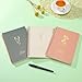 waliwalili Spiral Notebook College Ruled with Pockets, A5 5x8 Hardcover Journal with 120 Pages, Lined Notebook for Women, Perfect for School, Work, Note Taking & Personal Journaling (Pink)