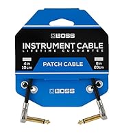 Combining high-quality audio performance with a unique space-saving design, BOSS BPC patch cables help maximize real estate in any pedal setup. Our custom-designed slimline pancake plugs fit on pedals and switchers with tight jack spacing, and featur...