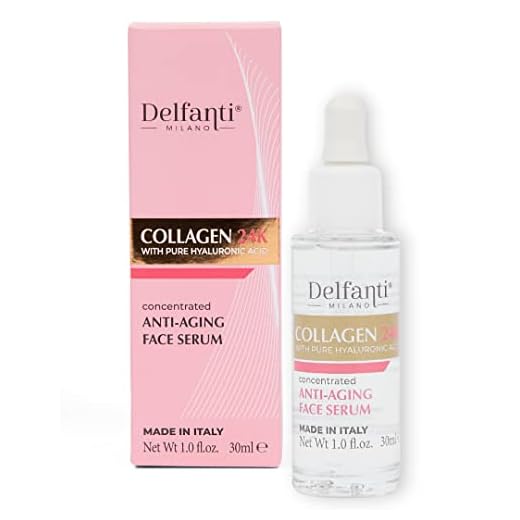 Delfanti Milano • COLLAGEN 24K with pure HYALURONIC Acid • Concentrated Anti-Aging Face Serum • Made in Italy