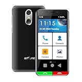 artfone SMART_500 | Seniorenhandy 4G Volte | Senioren Smartphone ohne Vertrag | Mobiltelefon mit Notruftaste | 32GB | Android 12 | 13 MP Kamera | Schwarz