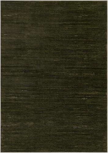 Image of Rugs.com - Finsbury Rug - 7' 1 x 10' Green Easy-Clean Rug - Modern Textured Pile for Living Rooms and Offices