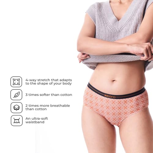 Image of Kearo Women Antibacterial Modal Panty | Sweat-Absorbent, Stretchable and Odour Free | Pack of 1