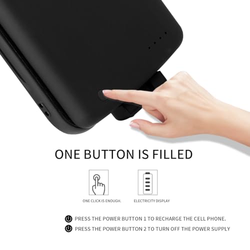 Fraternize WY-010 Charging Case For Samsung Galaxy A15 5G, 5500Mah High Capacity Portable Rechargeable Battery Case Extended Charging With Samsung Galaxy A15 5G Extended Cell Phone Battery Charger Cases Black thumb #6