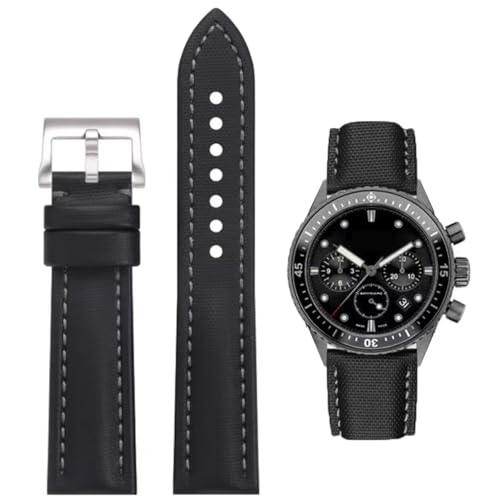Bracelet Blancpain Fifty Fathoms en nylon fibre de carbone et cuir