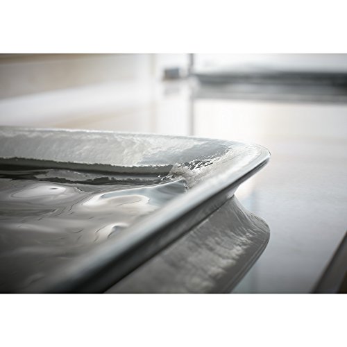 KOHLER K-2773-G1-B11 Inia Wading Pool Glass Drop-In Rectangular Bathroom Sink, Opaque Dusk KOHLER K-2773-G1-B11 Inia Wading Pool Glass Drop-In Rectangular Bathroom Sink, Opaque Dusk