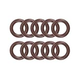 Fluorine Rubber O-Rings 11mm OD 7mm ID 2mm Width, Metric FKM Sealing Gasket, Pack of 10