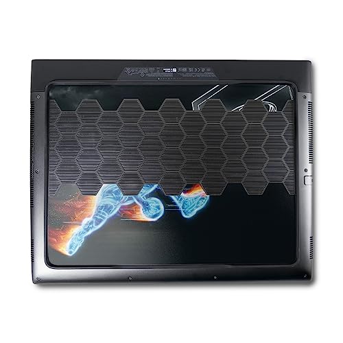 Image of MightySkins Skin Compatible with Alienware M18 R1 (2023) Full Wrap Kit - Glow Basketball | Protective, Durable, and Unique Vinyl Decal wrap Cover | Easy to Apply & Change Styles | Made in The USA