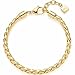 Produktbild JEWELS BY LEONARDO Armband Tracy  Arm-Kette aus goldfarbenem Edelstahl  kräftiger gezwirbelter Kettenstrang  18,5-21 cm Länge  Schmuck Geschenk für Frauen  023175