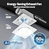 VIVOHOME Autoflow Bathroom Exhaust Fan with Light & Humidity Sensor (160-110-30CFM) - 2700K/4000K/5700K & EC Motor, Retrofit Ceiling Mount Bath Fan, No Attic Access Needed (Install Kit, 4-in Duct)