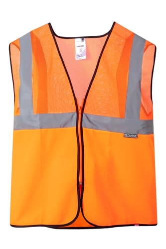 Velilla 146 ; Chaleco Profesional con Tejido de Rejilla; Color Naranja Fluor; Talla L
