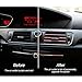 20 Pieces Car Air Conditioner Decoration Strip for Vent Outlet, Universal Waterproof Bendable Air Vent Outlet Trim Decoration, Suitable for Most Air Vent Outlet, Car Interior Accessories (Red)