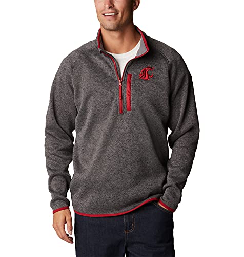Image of Columbia NCAA mens Collegiate Canyon Point Sweater Fleece Half Zip
