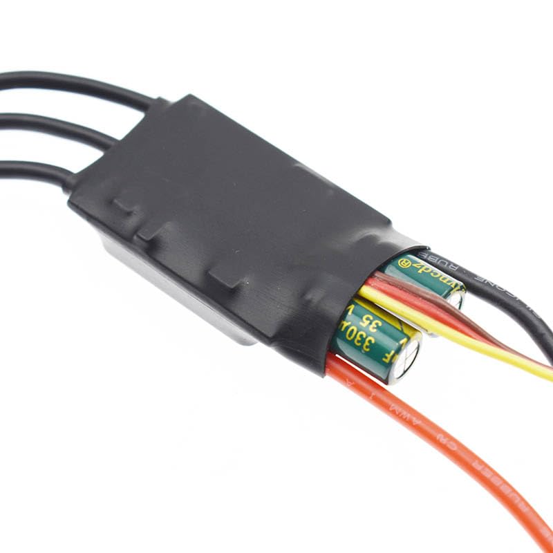 2Pcs 3-Phase Three-Phase DC 7-24V Brushless Hallless BLDC Motor ESC Speed Controller with Potentiometer