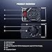 NEEWER Basics Camera Cooling Fan with Battery, Spring Loaded External Cooler Type C PD Fast Charging & Real Time Display, Compatible with Sony ZV-E1 A6700 Canon R6 Mark II Fujifilm XS20 Nikon, CA155