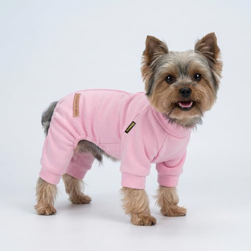 Pijama para perros que evita temblores por frío con mameluco polar Fitwarm XL 3