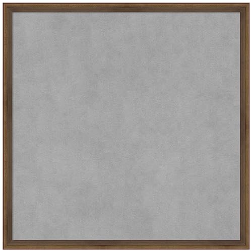 Amanti Art Bronze Framed Magnetic Board, 21x21, Modern Office Decor