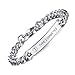 TYPE 2 DIABETES-8mm High Polished Surgical Steel Chain Medical Alert ID Bracelets for Men&Women,8"