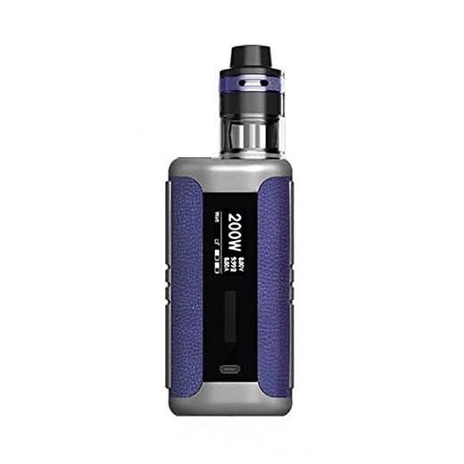 E-sigaretta originale Aspire Speeder Revvo 200W TC Kit con 200W Speeder MOD e Aspire Revvo Tank 2ml con ARC Coil Revvo Vape Kit No Nicotina No E Liquid (Blue Leather)