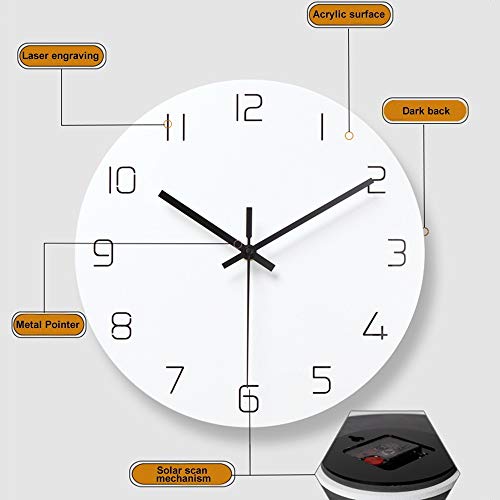 Horloge murale quartz pour salon zen et bureau contemporain