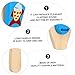 Vaguelly 1Pc Wooden Castanet with Long Handle Safe and Musical Instrument for Produces Pleasant Rhythm Sounds for Early Music Education and Rhythm Development Blue