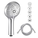 handbrause für dusche 【Hochwertiges Material】Dieser Duschkopf besteht aus hochwertigem ABS-Verbundmaterial, das natürlich und gesund ist und Wärmeisolierung, Druckfestigkeit, Korrosionsbeständigkeit und andere Eigenschaften aufweist. Duschkopf regendusche die Oberfläche wird in vier Schichten galvanisiert, besitzt metallischen Glanz, fällt nicht leicht ab und ist leicht zu reinigen. Dieser duschköpfe bietet einen größeren Duschbereich und das beste Duscherlebnis.