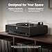 Philips All-in-One Bluetooth Turntable Record Player with Built-in Speakers, 3-Speed Vinyl Player, Audio-Technica Stylus, Wireless Streaming In & Out, RCA/Aux/Headphone, Auto-Stop, Plug-and-Play Setup