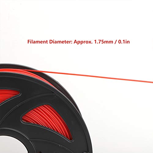 Filamento para impressora 3D, filamento PLA, vermelho para material de impressão Brinquedos, impress